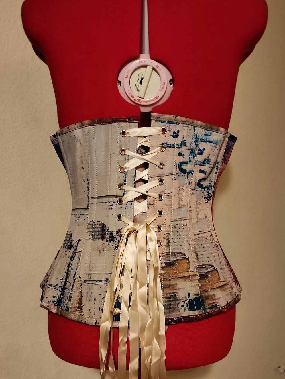 Corset Story Abstract Art Multi Color Underbust Corset – Brand New – Size 30